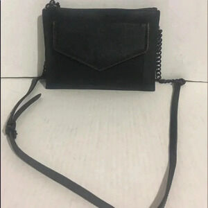 Rebecca Minkoff Leo black saffiano leather bag